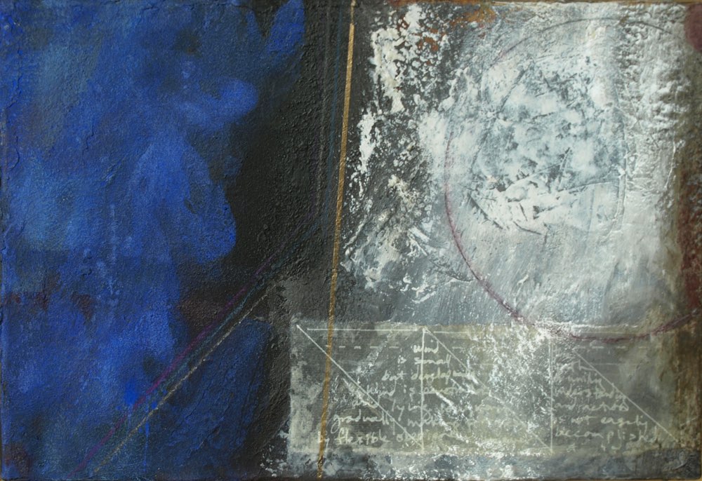 Wind, encaustic on canvas