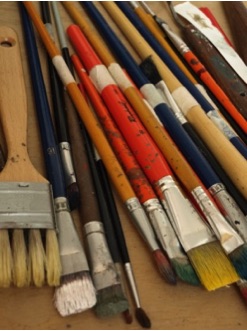 encaustic paintbrushes